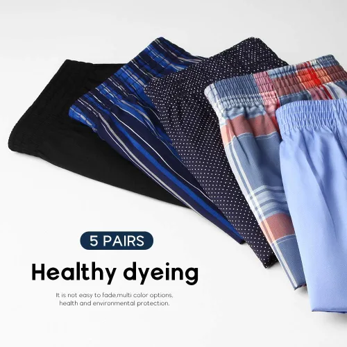 Vista 5 de Natural Feelings Classic Boxers - Pantalones cortos de algodón tejido para hombre, paquete de boxers