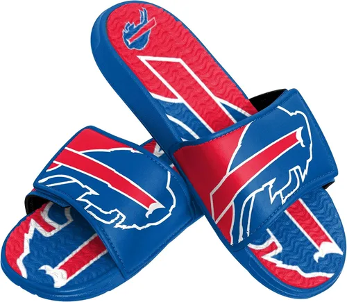 Vista 15 de FOCO mens NFL Team Logo Athletic Sport Shower Flip Flop Sandals Gel Slides