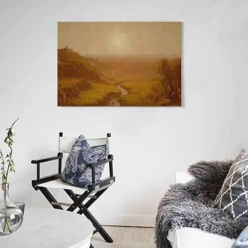 Vista 5 de MHART Tivoli by Sanford Robinson Gifford Art Poster Posters Art Print Wall Photo Paint Poster Hanging Picture Family Bedroom Decor Gift