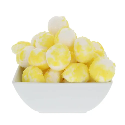 Vista 3 de Arctic Farms Caramelos liofilizados de caramelo agrio en bolsa y en caja (Gigantes de limón) (3 onzas)