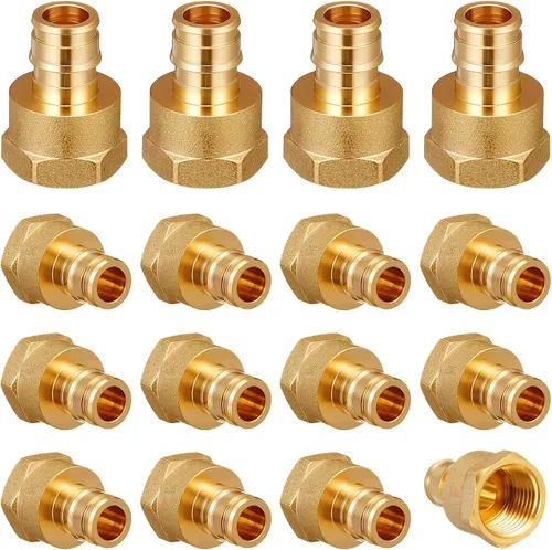 Vista 9 de 1 "X 1" Codo de 90 grados Pex A Accesorios de expansión Accesorios de latón Herramienta de crimpado Pex para conexión de tubería de tubería, ASTM