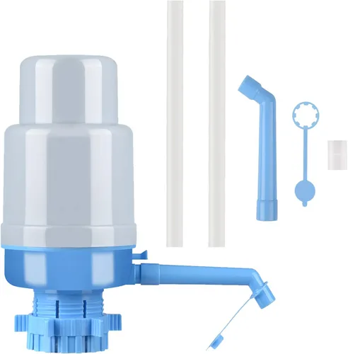 Vista 3 de ONE250 Bomba manual para botella de agua, bomba de agua potable fácil, dispensador manual de prensa manual fácil y portátil para enfriadores Gris