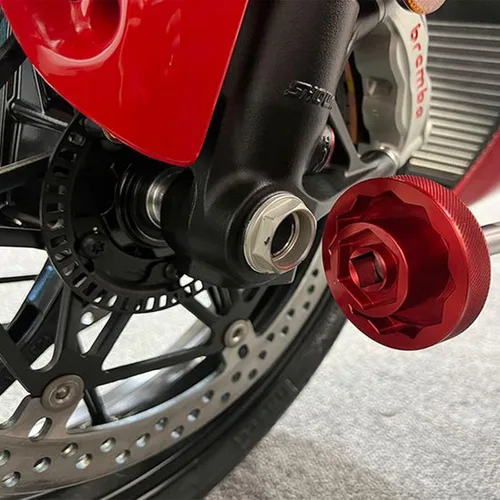 Vista 8 de Herramienta de enchufe de tuerca de eje de rueda delantera trasera (30 mm + 55 mm) para motocicleta Ducati Panigale V4, Street Fighter 1098, Monster