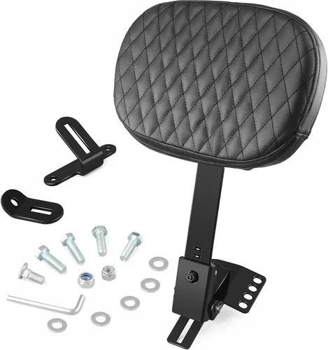 Vista 8 de Kit personalizado de respaldo ajustable para conductor y pasajero enchufable para Harley Electra Glides 1997-2026, hecho para modelos Touring Road
