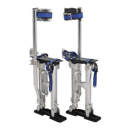 Vista 11 de Zancos para Paneles de Yeso de 15-23 Pulgadas de Altura Ajustable Elevadores Herramienta de Aluminio para Pintura Acabado Poda de Ramas Limpieza
