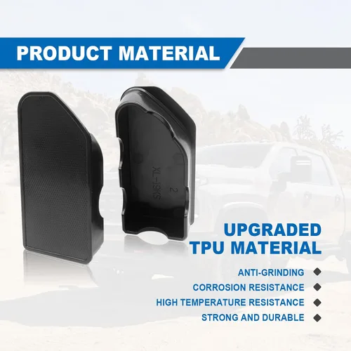 Vista 4 de Fundas de bolsillo para estaca para riel de cama, compatibles con GMC Sierra 1500/Chevy Silverado 1500 2014-2018 y Silverado/Sierra 2500/3500HD