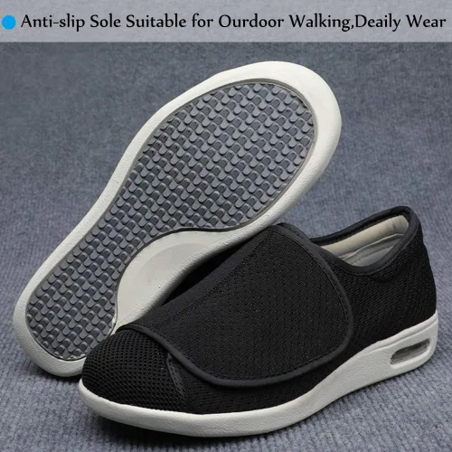 Vista 7 de Mei MACLEOD Zapatos de caminar para mujer con ancho ancho ancho ligero con amortiguación de aire, zapatos casuales para correr y correr para pies