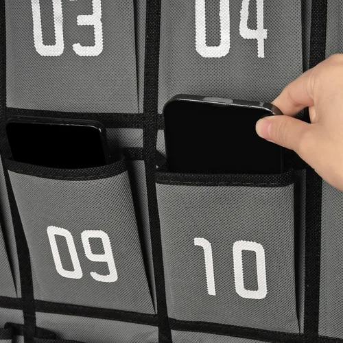 Vista 5 de Loghot Accesorios para el Aula Organizador de Bolsillos para Armario Portador de Teléfonos Celulares Organizador Colgante de Pared y Puerta
