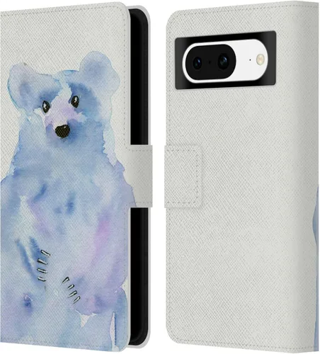 Vista 17 de Head Case Designs Wyanne Quiet Creative Animals 2 - Funda de piel con licencia oficial para Google Pixel 8 Silencioso creativo