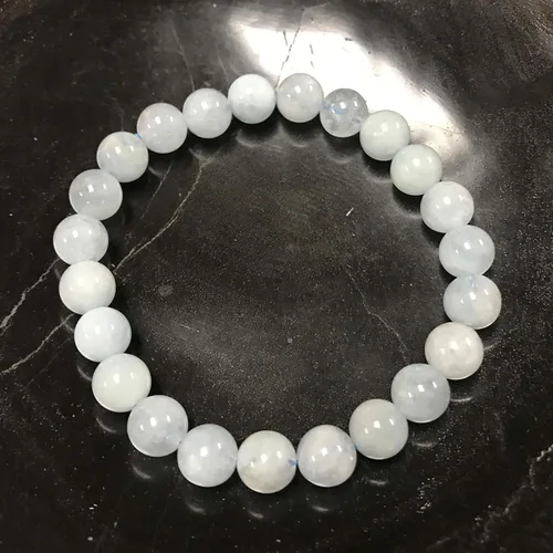 Vista 413 de Gem Avenue Handmade Round Bead Stretch Bracelet Unisex Natural Stone Beaded Jewelry for Men & Women, Elastic Wristband for Daily Wear