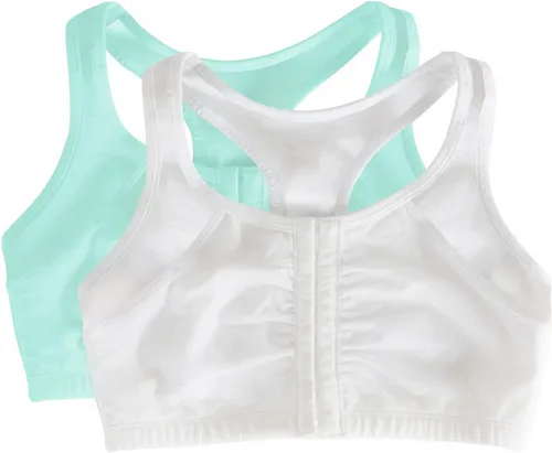 Vista 14 de Fruit of the Loom Sujetador de algodón con cierre frontal múltiple para mujer