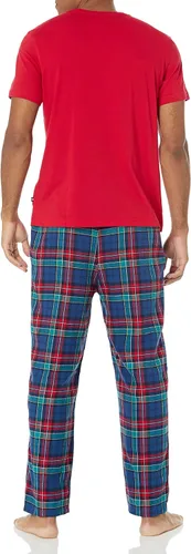Vista 2 de Nautica Conjunto de pijama de franela a cuadros para hombre