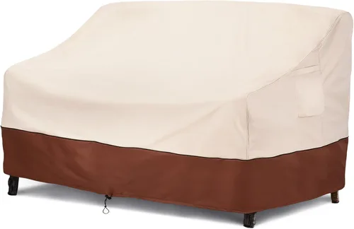 Vista 11 de COSFLY Fundas Impermeables para Sofás de Patio de Muebles de Exterior, Fundas para Sofás de Dos Plazas Exteriores que se Adaptan hasta 54A x 38P x