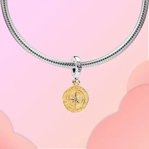 Vista 111 de LUXILLA Abalorio de plata de ley 925 para madre, hija, abuela, para familia, amor, madre, hija, abuela, para pulseras, collares, dijes, abalorios