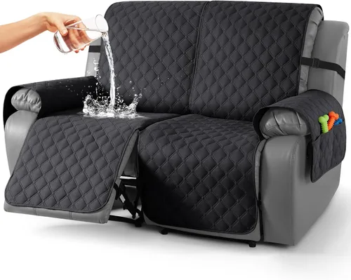 Vista 19 de TAOCOCO Fundas reclinables 100% impermeables, con correas para las piernas, funda de sofá reclinable reversible para silla reclinable, protector