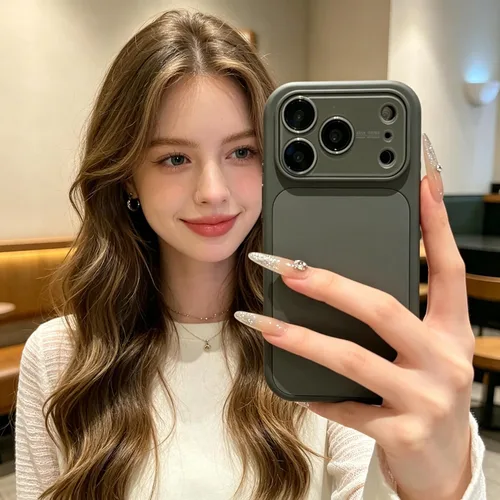 Vista 9 de Funda de silicona líquida para iPhone 17 Pro Max equipada con película protectora de lente, anticolisión suave al tacto y resistente a las manchas