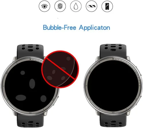 Vista 4 de Protector de pantalla compatible con Amazfit Active 2 Round Smartwatch, película protectora de TPU HD (6 piezas)