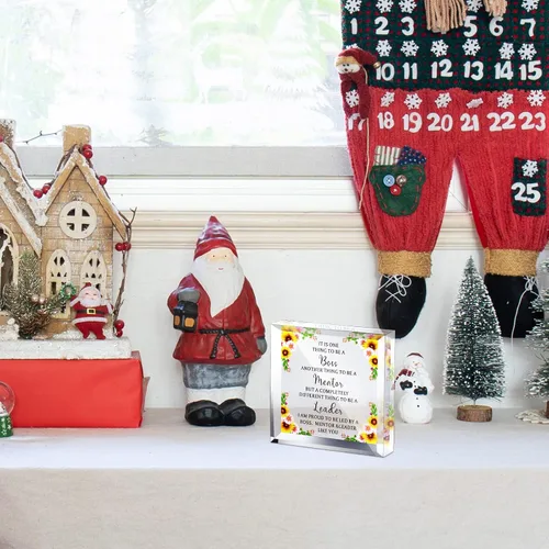 Vista 6 de Blulu Regalos de jefa para mujer, citas inspiradoras, regalos de oficina para mujeres, decoración de oficina de mentor, recuerdo de Navidad