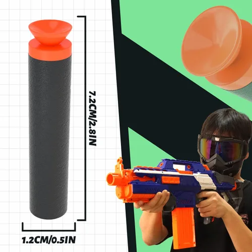 Vista 2 de TORMEN Dardos estándar de repuesto, compatibles con pistolas de juguete Nerf Elite Series Blasters