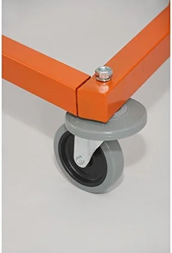 Vista 6 de Only Hangers Perchero resistente de grado comercial Z con base naranja. Diseñado para soportar hasta 400 libras