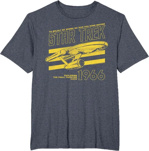 Vista 50 de Star Trek: The Original Series Enterprise '66 Collegiate Camiseta Negro