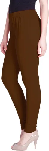Vista 33 de ladyline Leggings Churidar elásticos de algodón para mujer Extra largos de longitud completa de cintura alta Talla regular y grande Pantalones