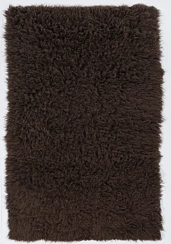 Vista 14 de Linon Flokati - Alfombra de 2 pies por 5 pies, 49.38 oz, borgoña