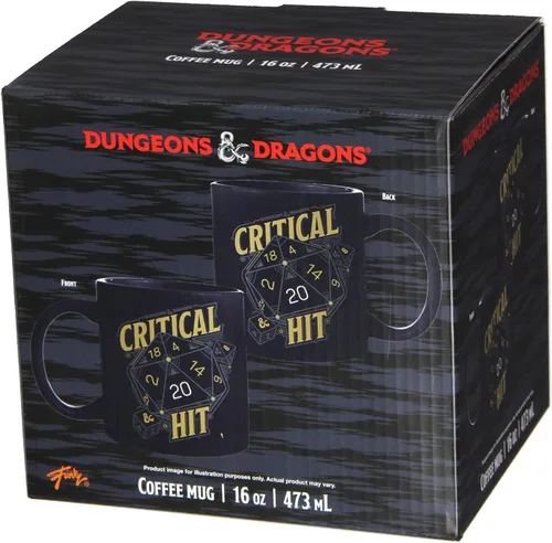Vista 4 de JUST FUNKY Dados Dungeons and Dragons Critical Hit D20 de 16 onzas
