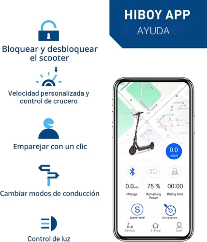 Vista 7 de Hiboy KS4 Pro Electric Scooter for Adults, 25-Mile Range, 19 MPH Negro