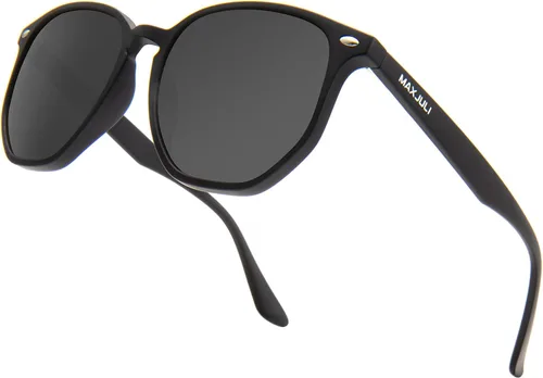 Vista 7 de MAXJULI Gafas de sol hexagonales polarizadas de gran tamaño para mujer, con marco de polígono TR90, 8821