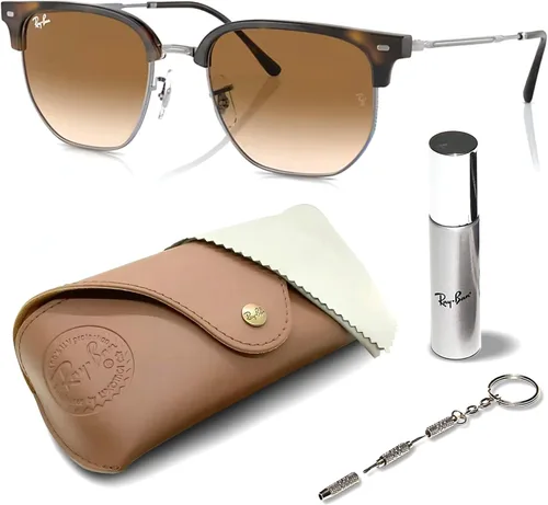 Vista 38 de Ray-Ban RB4416 NEW CLUBMASTER - Gafas de sol de forma cuadrada redonda con kit oficial de gafas