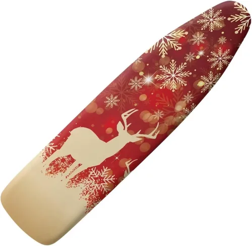 Vista 11 de Gomyblomy Cubierta antipolvo para tabla de planchar para árbol de Navidad, cubierta de tabla de planchar de Navidad con cierre de gancho y bucle