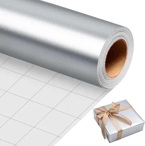 Vista 23 de Homeral Rollo de papel de regalo Jumbo de 30 pulgadas x 32.8 pies, color azul rey metálico para Navidad, cumpleaños, vacaciones, boda, baby shower