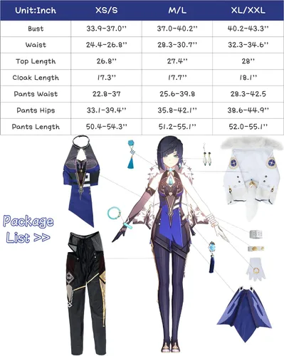 Vista 6 de NSPSTT Genshin Impact Cosplay - Disfraz de cuero para mujer
