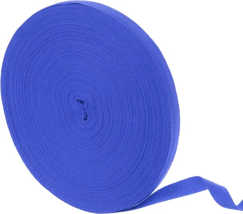 Vista 13 de uxcell Cinta de sarga de algodón de 50 yardas, cinta de espiga de 3/8 pulgadas para coser ropa, manualidades (azul)