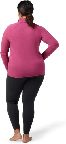 Vista 3 de Smartwool Capa base térmica clásica merino con cremallera de 14 Plus - Mujer