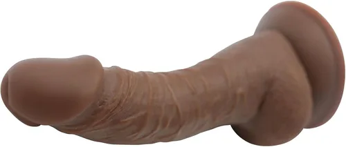 Vista 2 de Consolador de sensación real con base de ventosa, juguete realista para estimulación del punto G, eje firme y flexible, orgasmos internos intensos