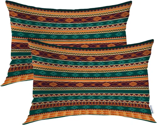 Vista 55 de Batmerry Fundas de almohada de bosque de arce otoñal, casas de sillas de madera, hojas amarillas, fundas de almohada decorativas, impresión digital