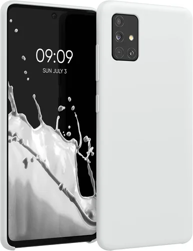 Vista 129 de kwmobile Funda Compatible con Samsung Galaxy A14 5G - Funda de teléfono de TPU y silicona con acabado suave - Verde Lima