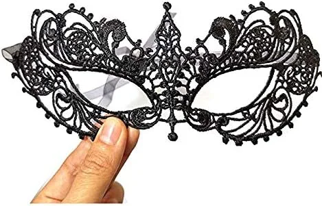 Vista 6 de LOVINSHOW Máscara de máscara de lujo para mujer máscara de ojos de encaje