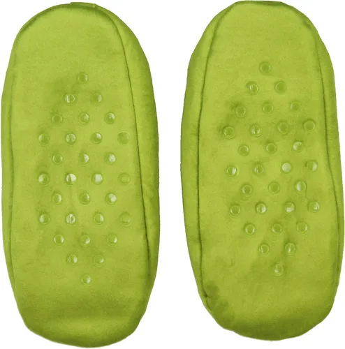 Vista 2 de Bioworld Dr. Seuss The Grinch That Stole - Pantuflas de Navidad con suela antideslizante para mujeres y hombres, The Grinch