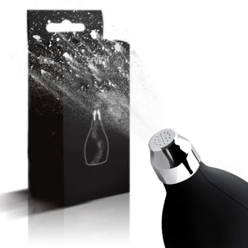 Vista 2 de Botella pulverizadora en polvo, Botellas de spray vacías, Soplador de polvo vacío, Bomba de pulverización de cabello en polvo Aplicador de fibra