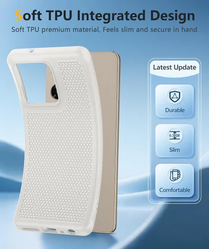 Vista 599 de FNTCASE Funda para iPhone 17 Pro: Fundas delgadas translúcidas de color azul claro compatibles con MagSafe, protección completa de la cámara