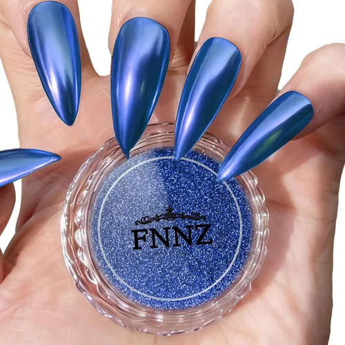 Vista 14 de FNNZ Polvo de uñas cromado, pigmento metálico de polvo de uñas efecto espejo de alta calidad, arte de uñas, polvo con purpurina para San Valentín