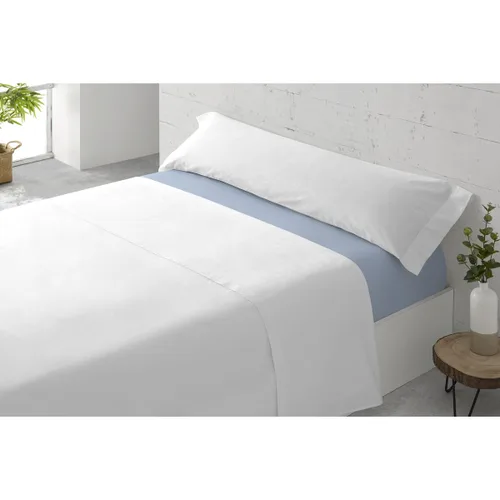 Vista 3 de Sábana Bajera Ajustable Paduana Azul claro 105 x 30 x 200 cm Cama de 105