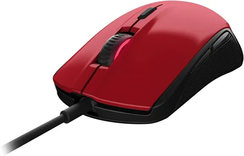 Vista 3 de SteelSeries Rival 100, ratón óptico para juegos, color rojo forjado