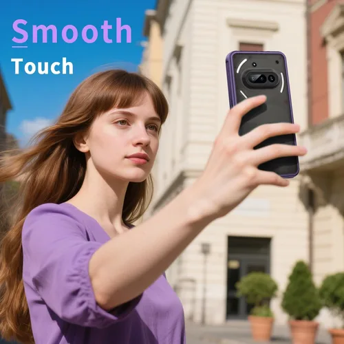 Vista 7 de Funda para Nothing Phone (3a), parte trasera de policarbonato duro mate translúcido y funda protectora de TPU suave con protección a prueba