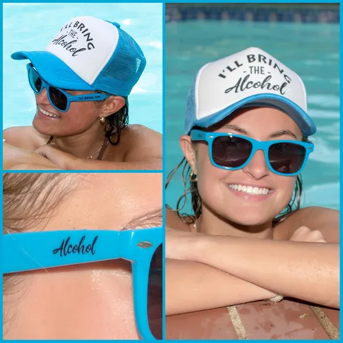 Vista 2 de Funky Junque Gorra de béisbol de malla para mujer, para despedida de soltera