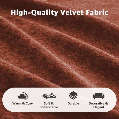 Vista 6 de Sofá modular de 80.3 pulgadas para sala de estar, moderno sofá sin hueso de terciopelo con 2 otomanas, no requiere montaje, cómodo sofá sin hueso