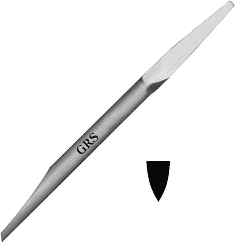 Vista 2 de GRS NTG onglette buril (HSS, tamaño Eur N-2/0, EE. UU. 2/0, 1,45 mm)
